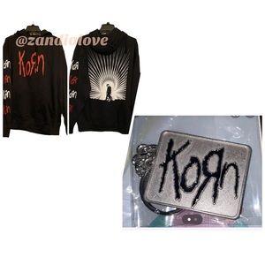SALE! NEW Korn Serenity Of Suffering Hoodie sz M,L,2XL with vtg 2010 keychain